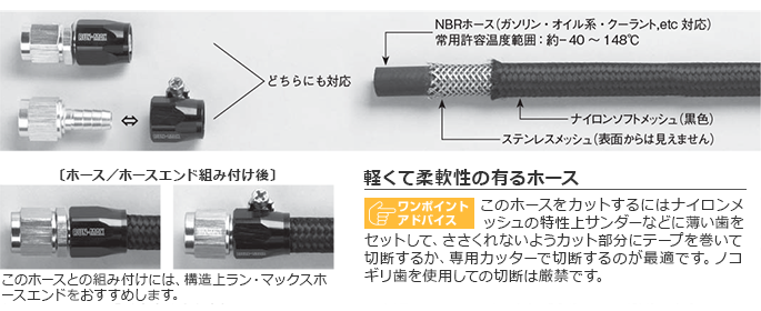 キノクニ ： フレックス・ナイロンメッシュホース フレックス ...