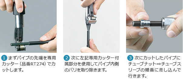 ラン・マックス チューブナット＆チューブスリーブSET作業方法