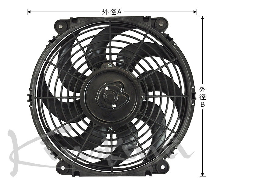 デラル ファン 10"(外径A270/外径B286mm )