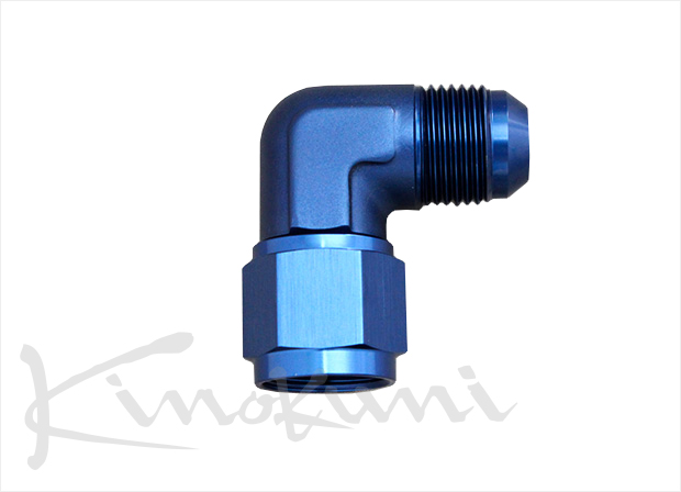 3AN Female Swivel Coupling Earls 915103 Blue Anodized Aluminum Straight 