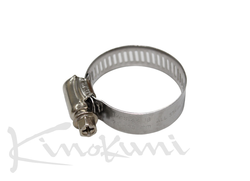 Run・Max ステンレスホースバンド(OD38＞21Φ W＝12.3mm)5Qty