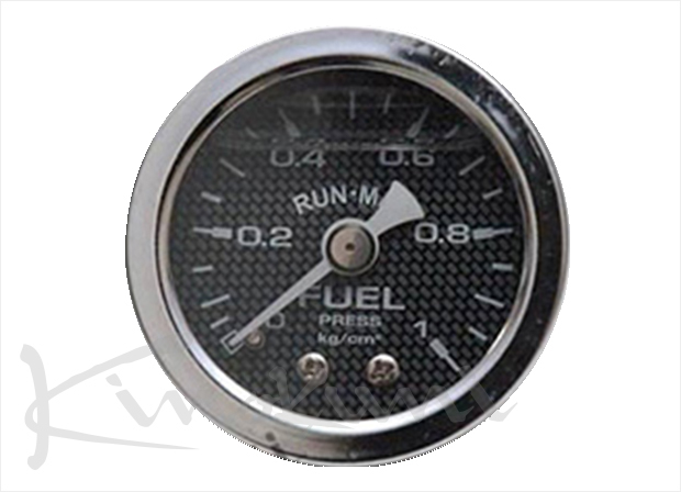 燃圧計　キャブレター用　追加メーター　低圧　インライン